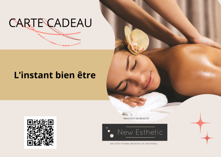 Carte cadeaux Noël moderne épuré beige doré rose clair   1